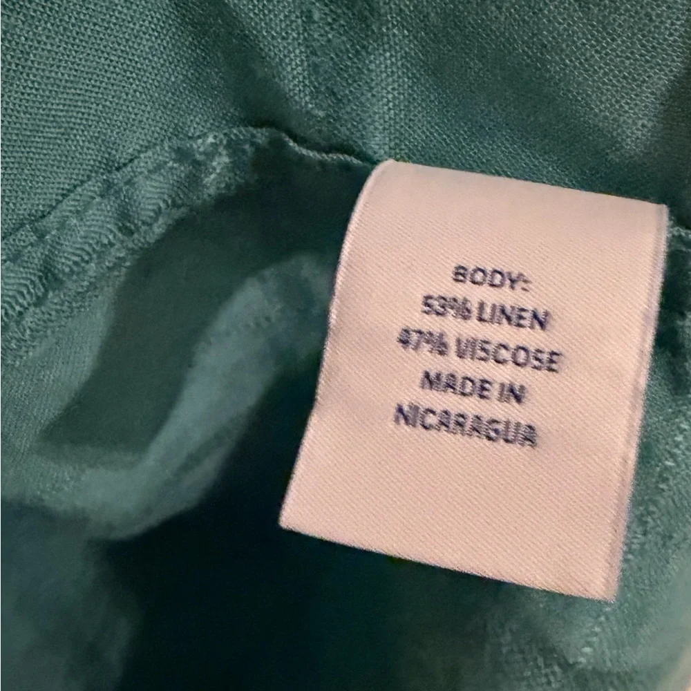 Roundtree & Yorke Caribbean Teal Shirt Size-L - Picture 2 of 7